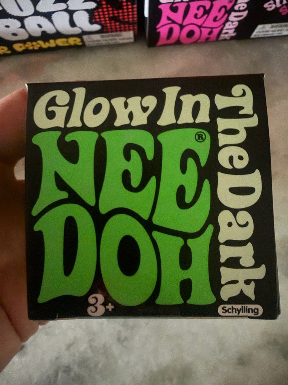 Needoh Glow In The NeeDoh The Dark Kids Toy - Green